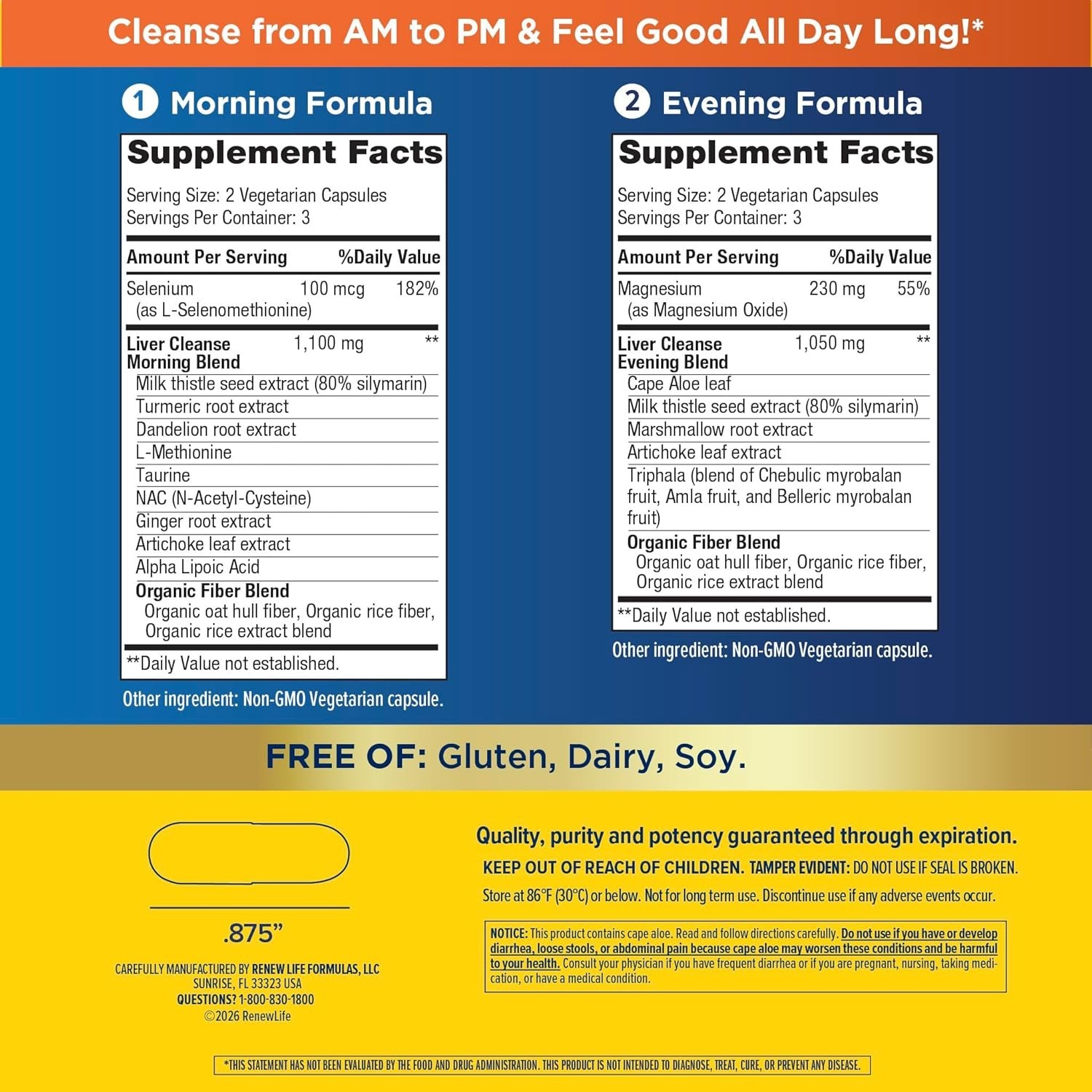 Cleanse, Adult, 3-Day Liver Cleanse, Dietary Supplement, 2-Part, 3-Day Program