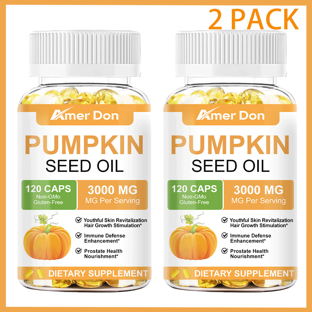 Pumpkin Seed Oil Saw Palmetto 3000mg 240 Softgels Bladder Health, Immune Support