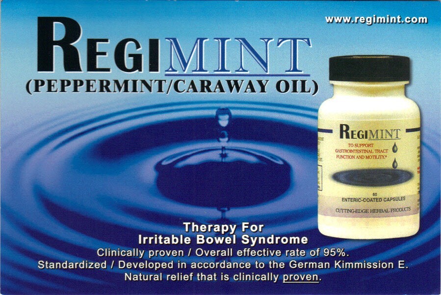 Regmint Peppermint Plus Caraway Oil For IBS Adult Colon Relief (3 Pk 300mg)