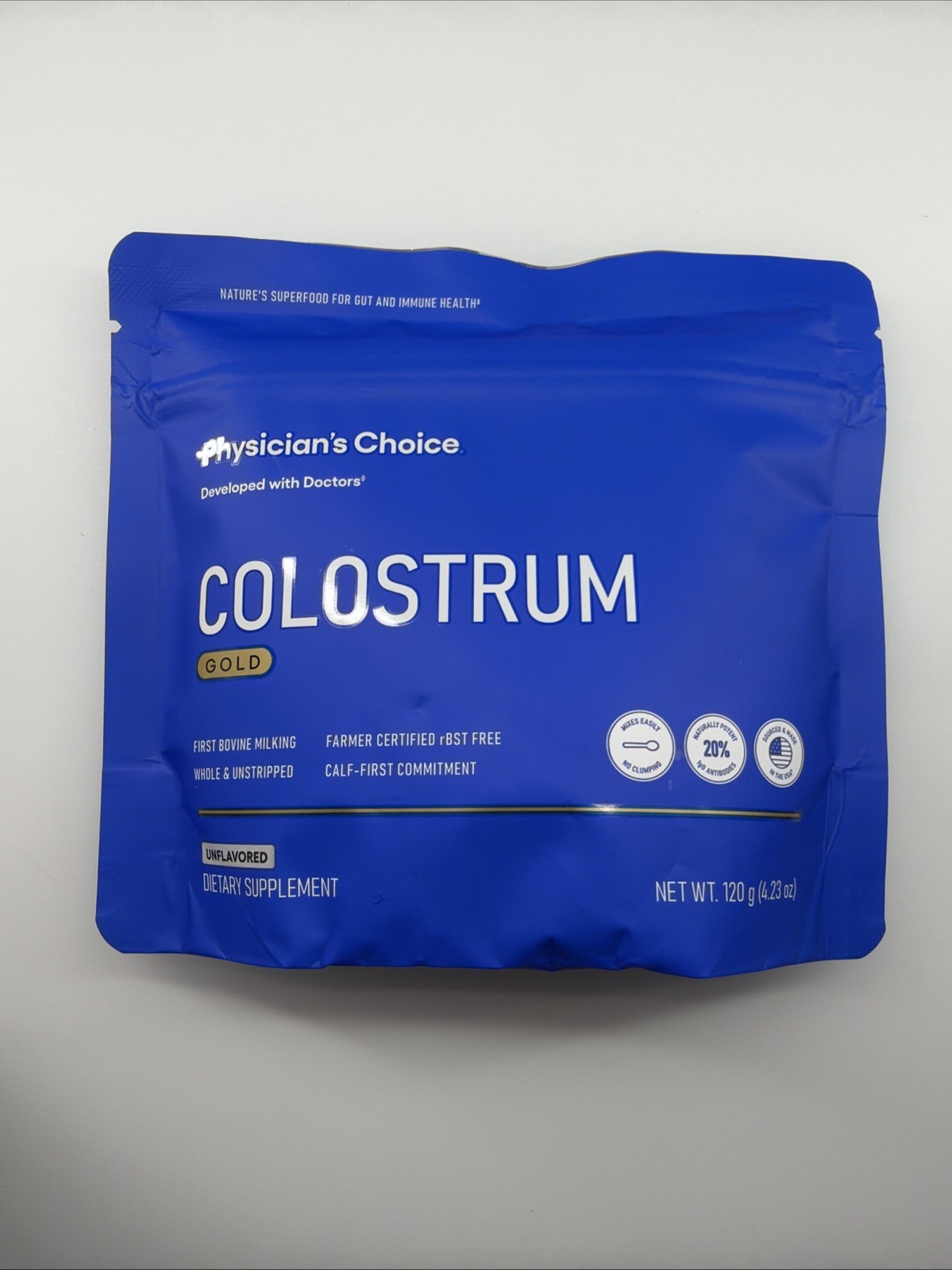 Physician’s Choice Colostrum Gold Powder Bovine Colostrum Unflavored 4.3oz
