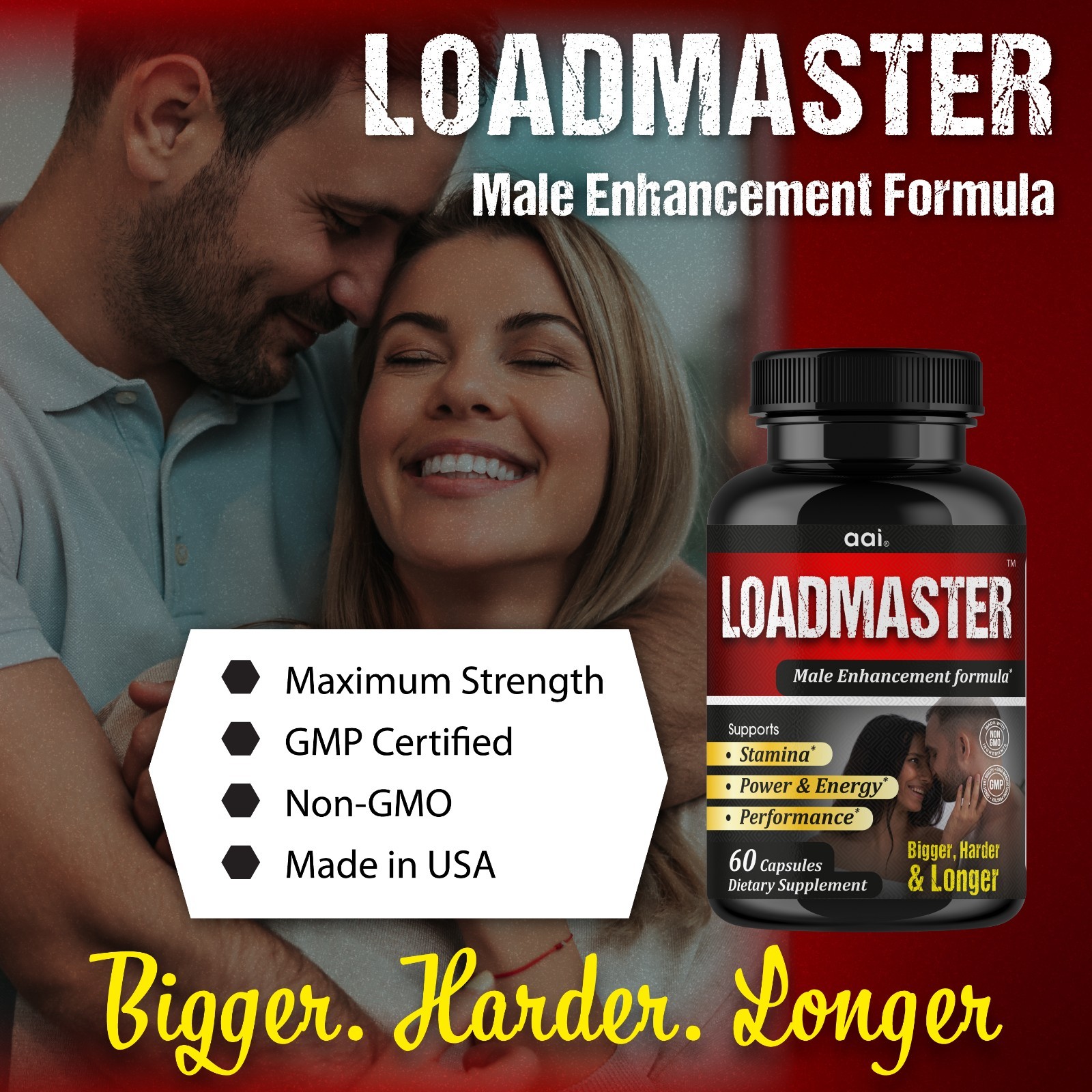 Male Enhancing & Testosterone Booster Vitamin Supplements 10X Max Energy19/12/25
