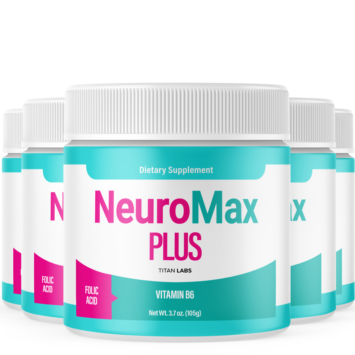 (5 Pack) Neuro Max Powder All Natural Brain Support Formula NeuroMax 150 Serving
