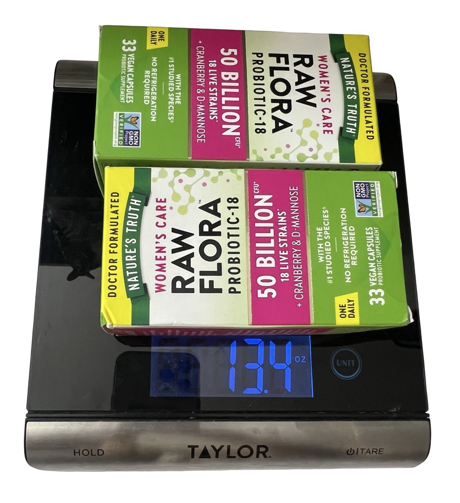2 BOXES Nature’s Truth Raw Flora Women’s Probiotic 50 Billion CFU 66 Caps. 02/27
