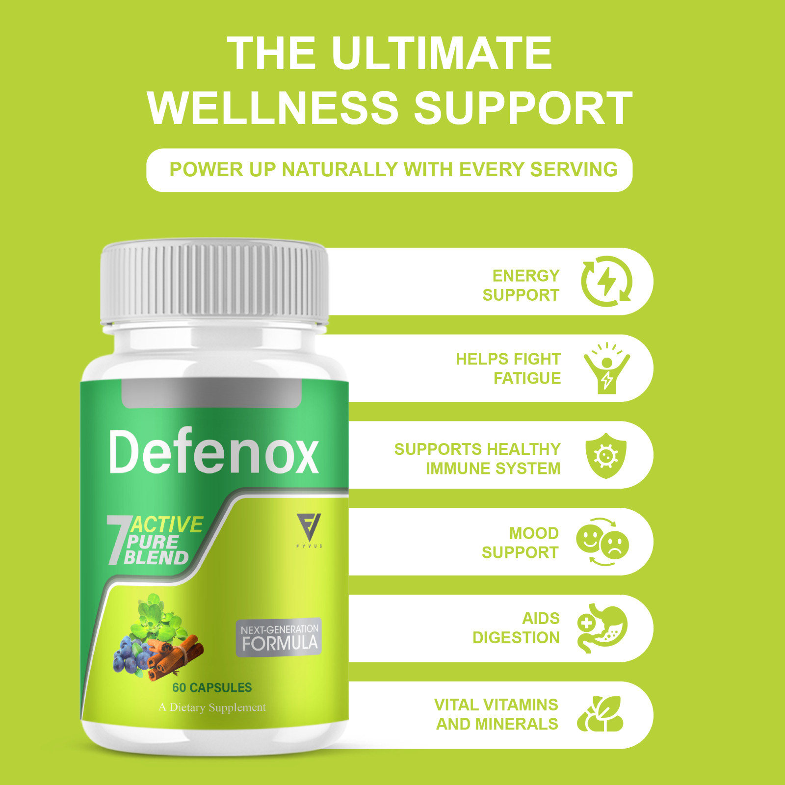 (2 Pack) Defenox Weight Management Support, Defe Nox Supplement (120 Capsules)