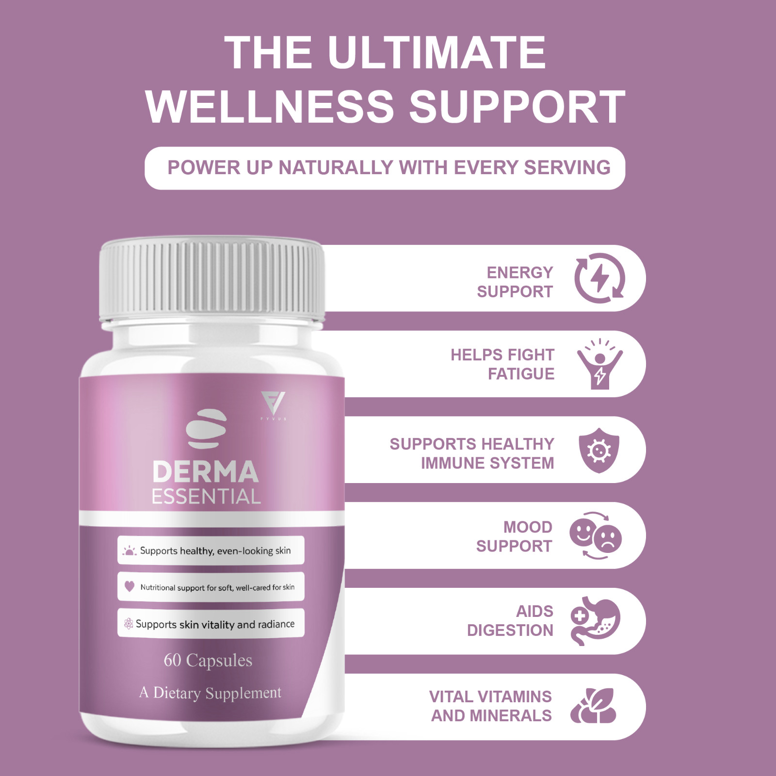 (3 Pack) Derma Essential Capsules, DermaEssential Supplement (180 Capsules)