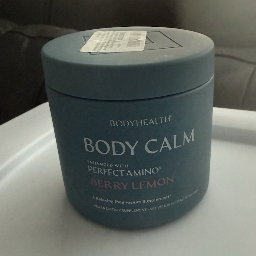 BodyHealth Body Calm Magnesium Supplement Powder, Berry Lemon, Vegan, Calming