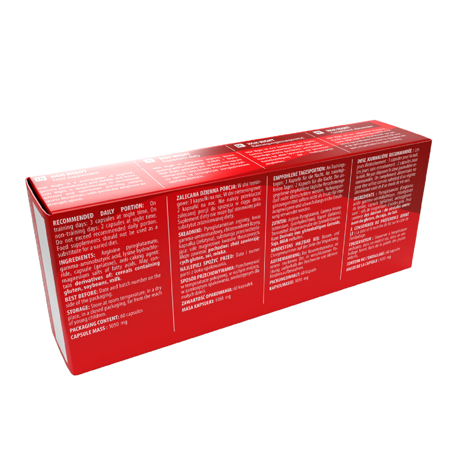 HGHNIGHT + HGHDAY – 60+60 Caps – Natural Muscle Building Testo Booster Endurance