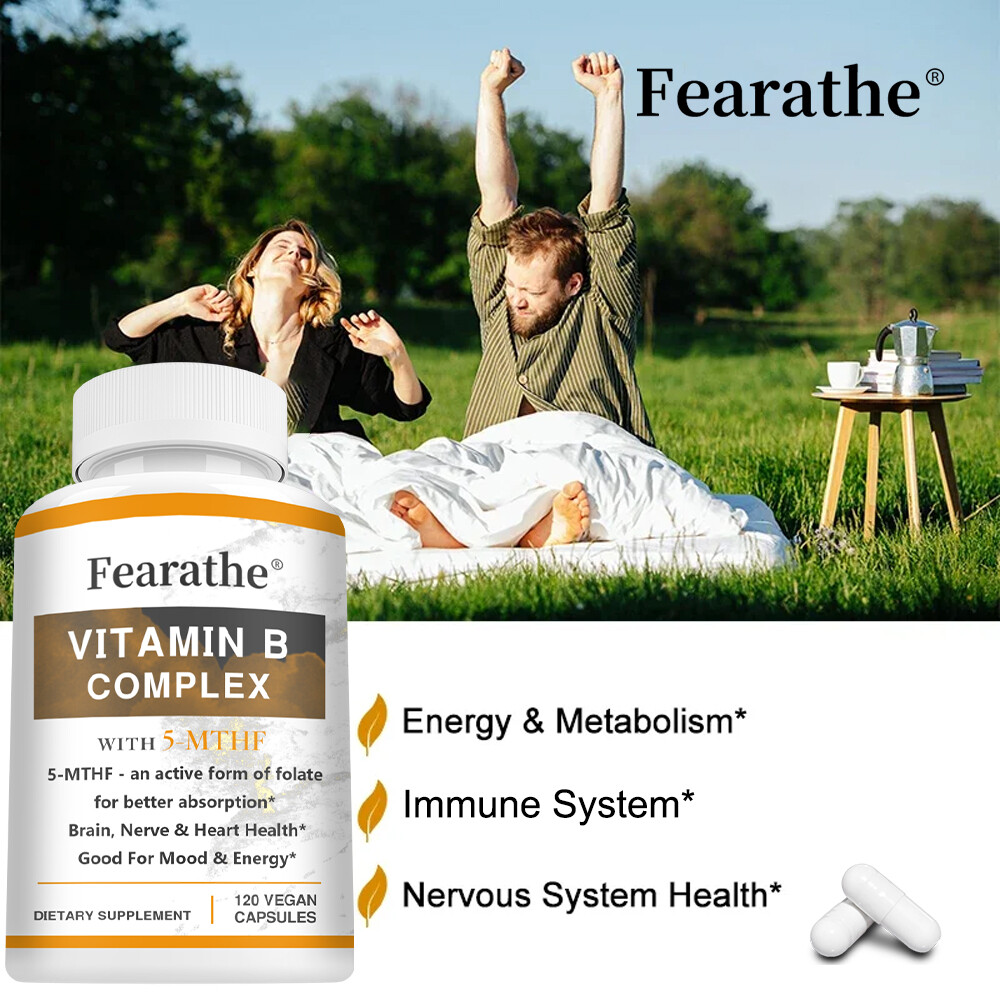Vitamin B Complex – Max Absorption – B1,B2,B3,B5,B6,B7,B9,B12