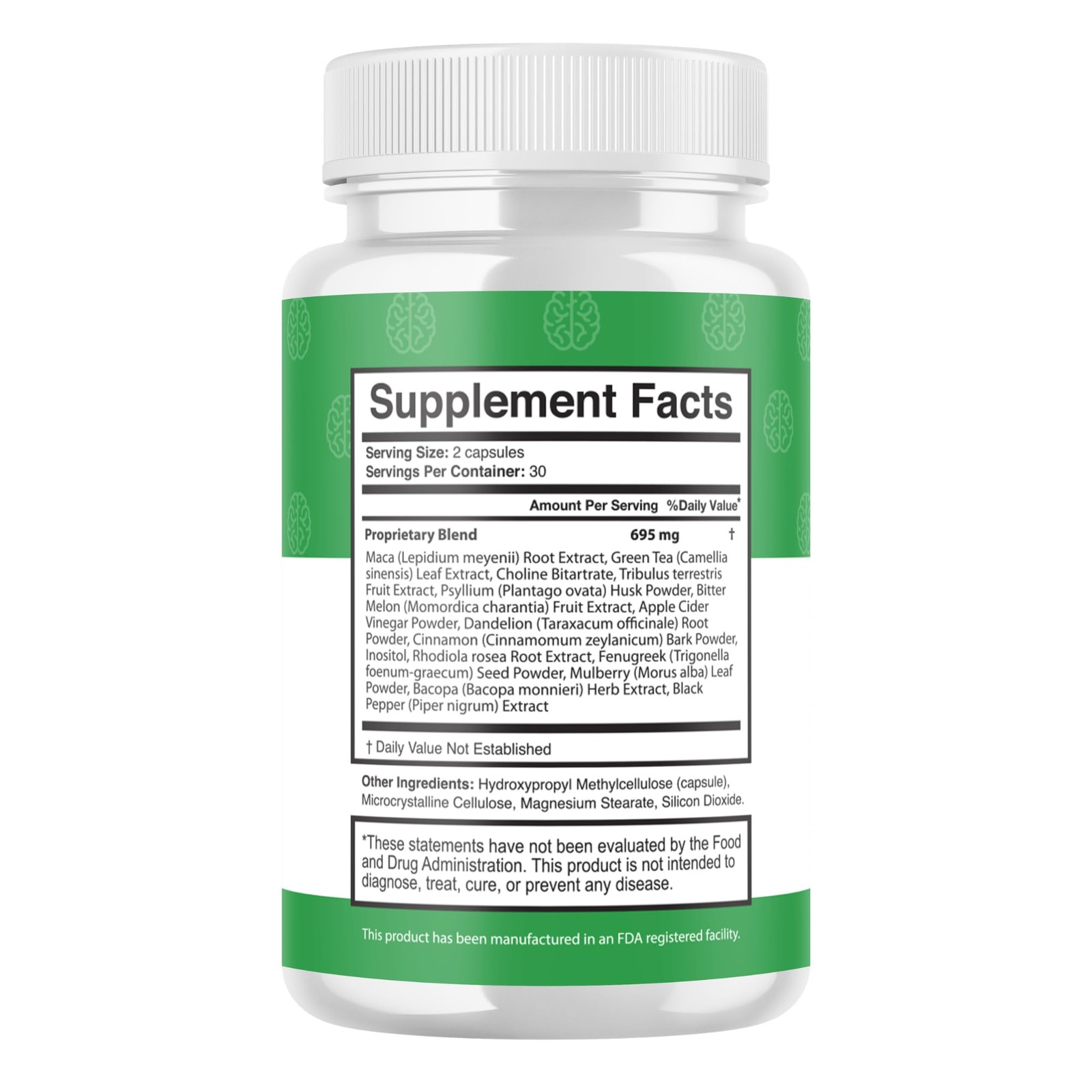 Valdivia (5 Pack) MindBliss Capsules 300 Capsules 5 Pack Daily Made in USA