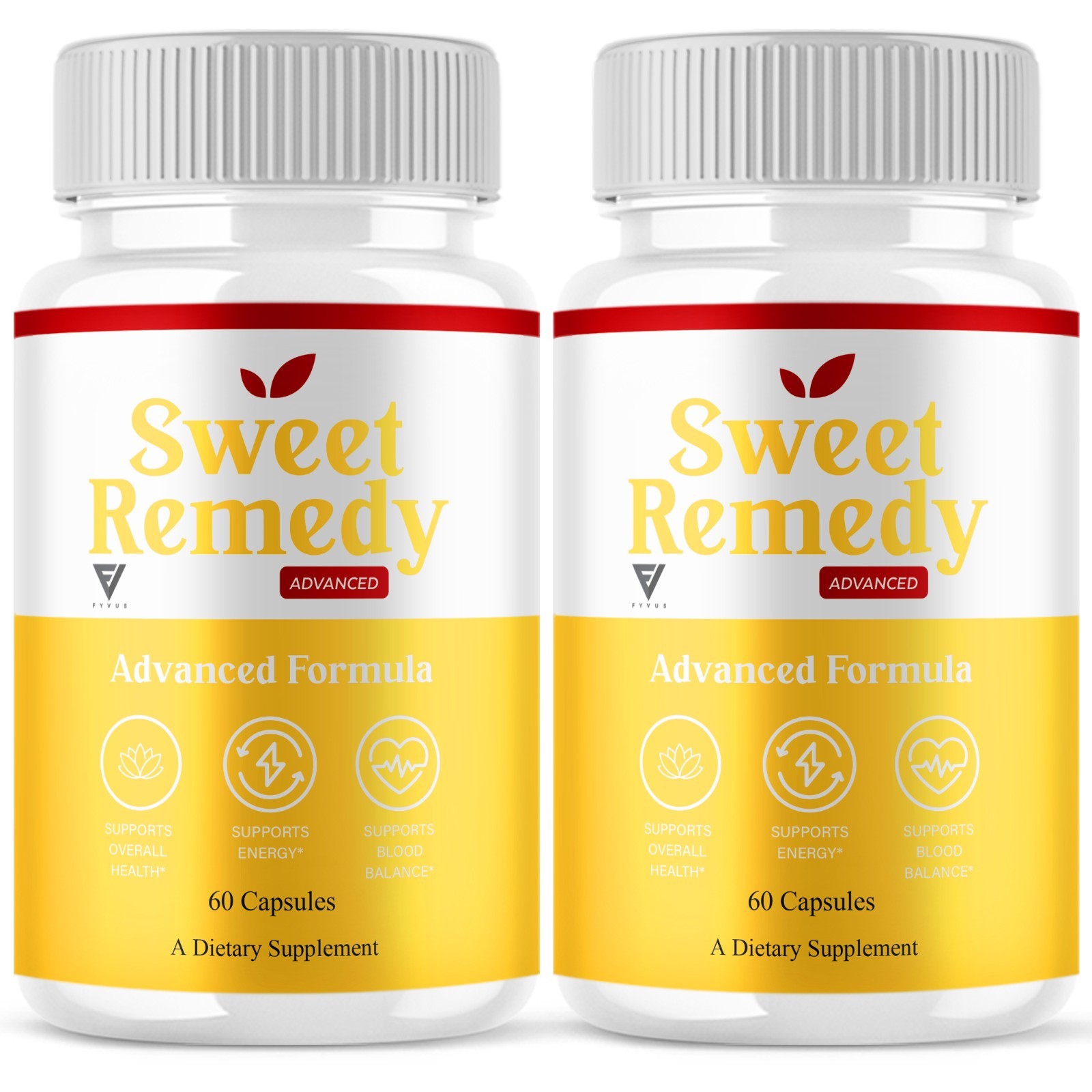 (2 Pack) Sweet Remedy Blood Support, SweetRemedy Overall Health (120 Capsules)