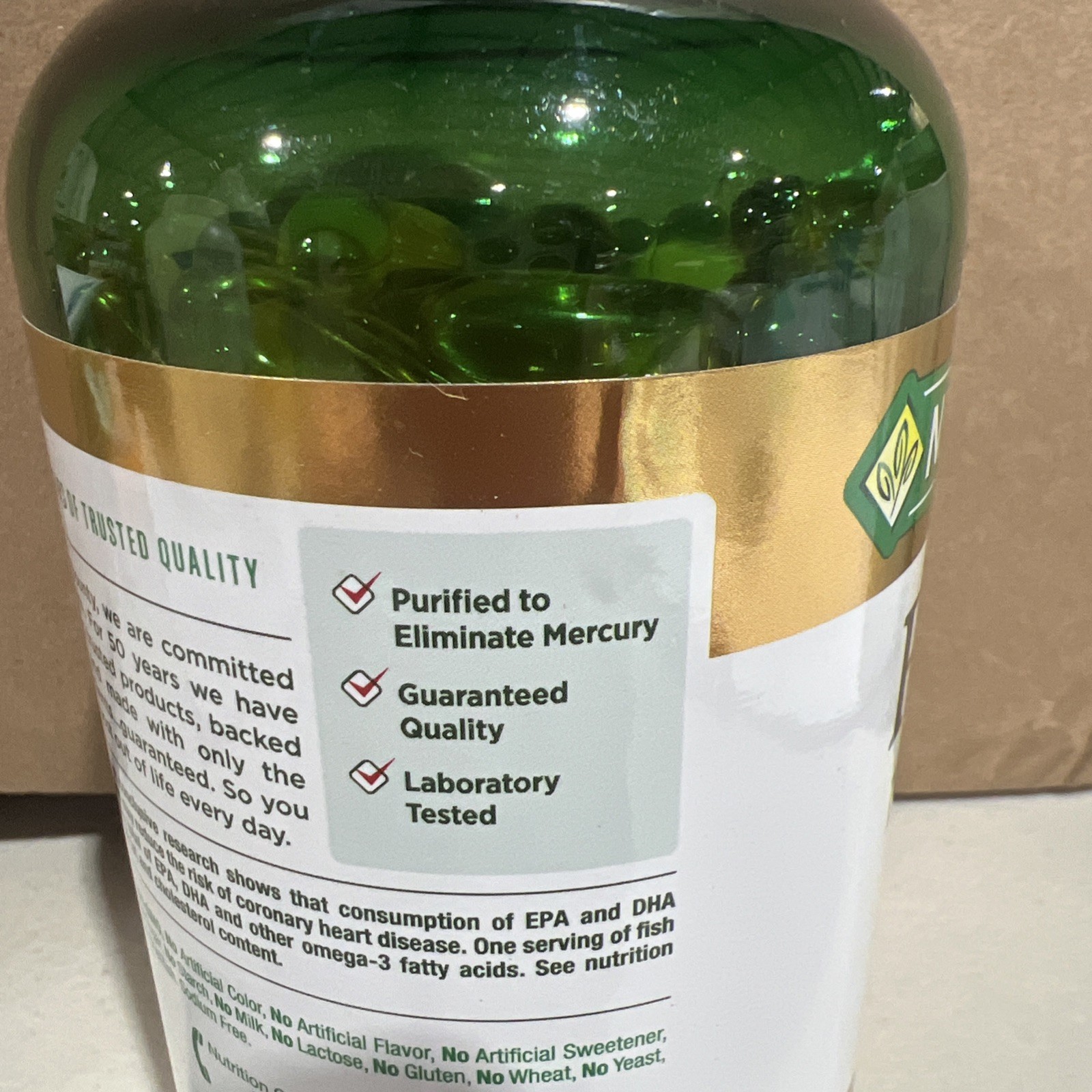 Nature’s Bounty Fish Oil 1200mg 200 Softgels Rapid Release Omega-3 Heart