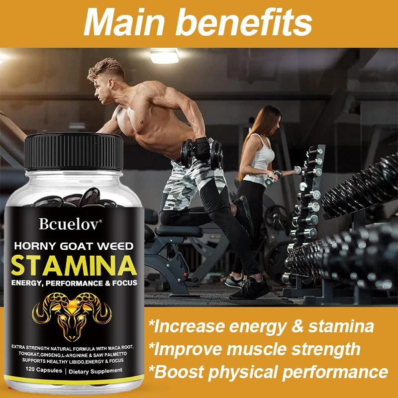 Muscle Health Supplements Improve Endurance Boost Energy Focus 120 Capsules US