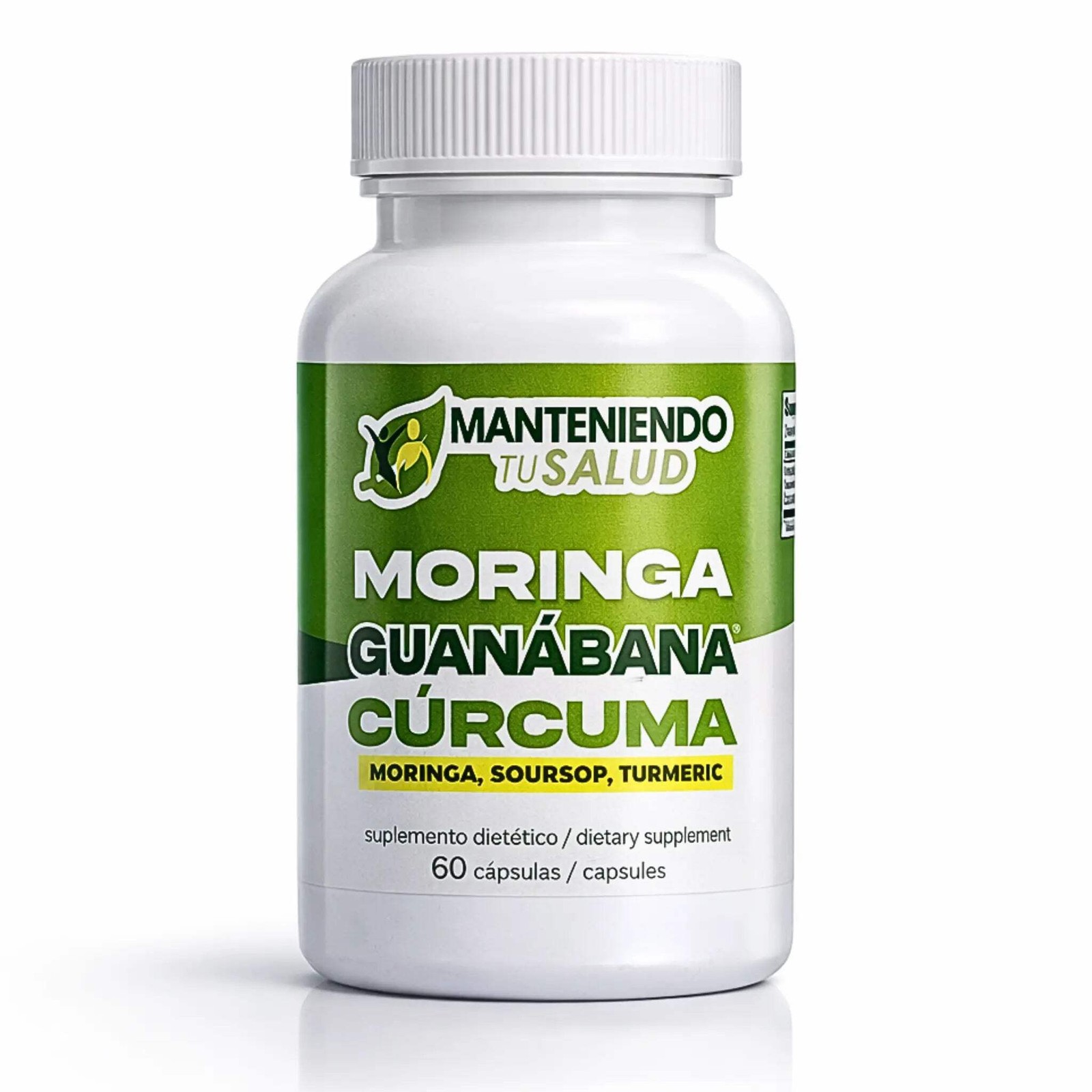 Manteniendo Tu Salud Moringa Guanabana y Curcuma, 90 Capsules