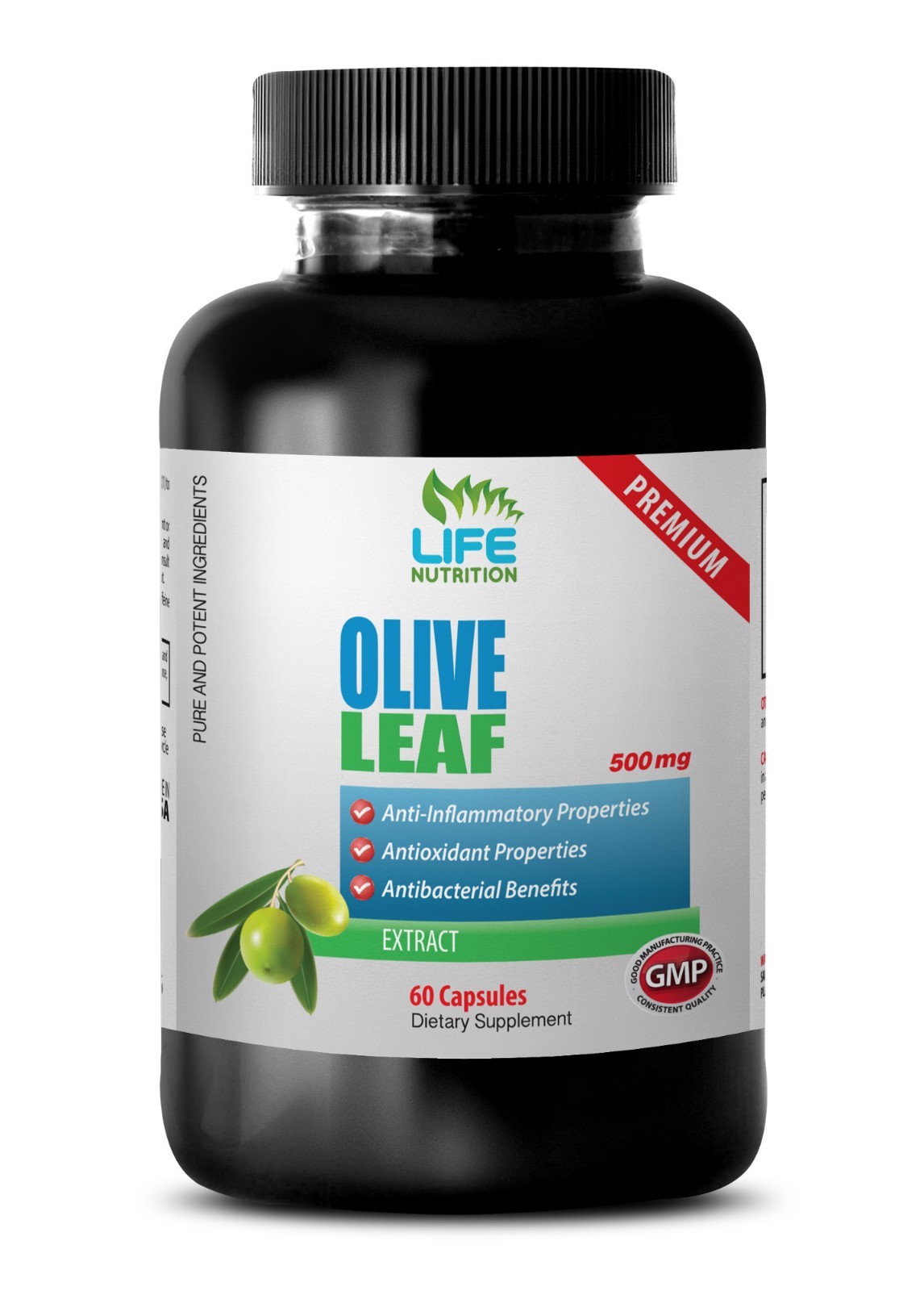 plant polyphenols, OLIVE LEAF EXTRACT 500mg, healthy gut pills 1B