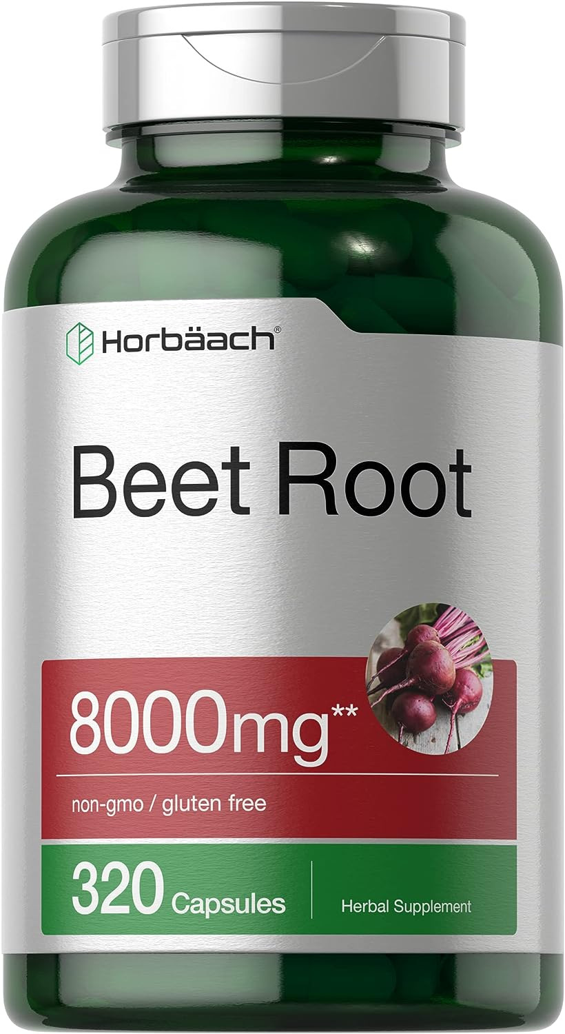 Beet Root Powder Capsules 8000Mg | 320 Pills | Non-Gmo, Gluten Free Formula |…