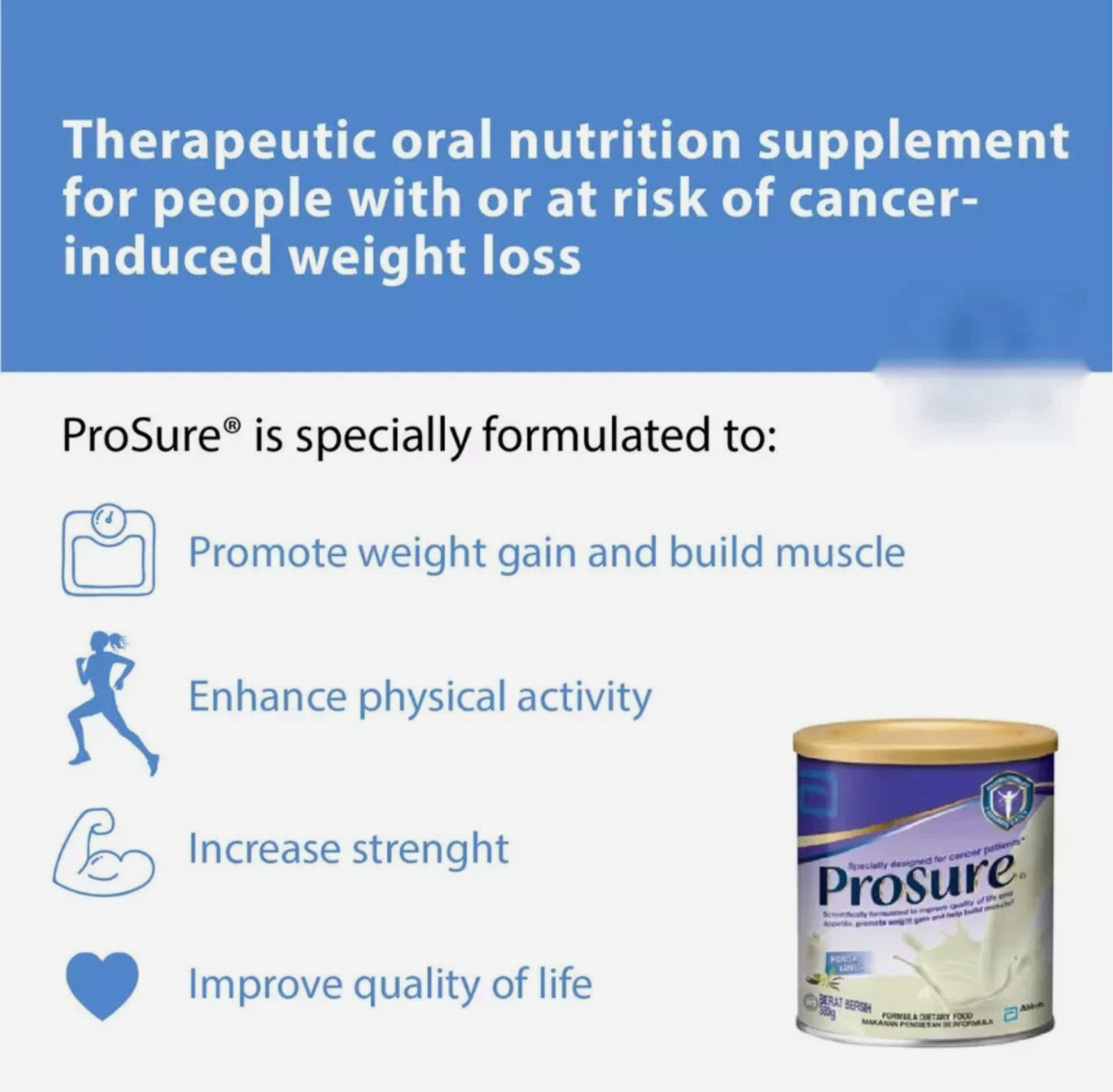 Abbott Pro Sure 380g High Protein Milk with Prebiotic & EPA