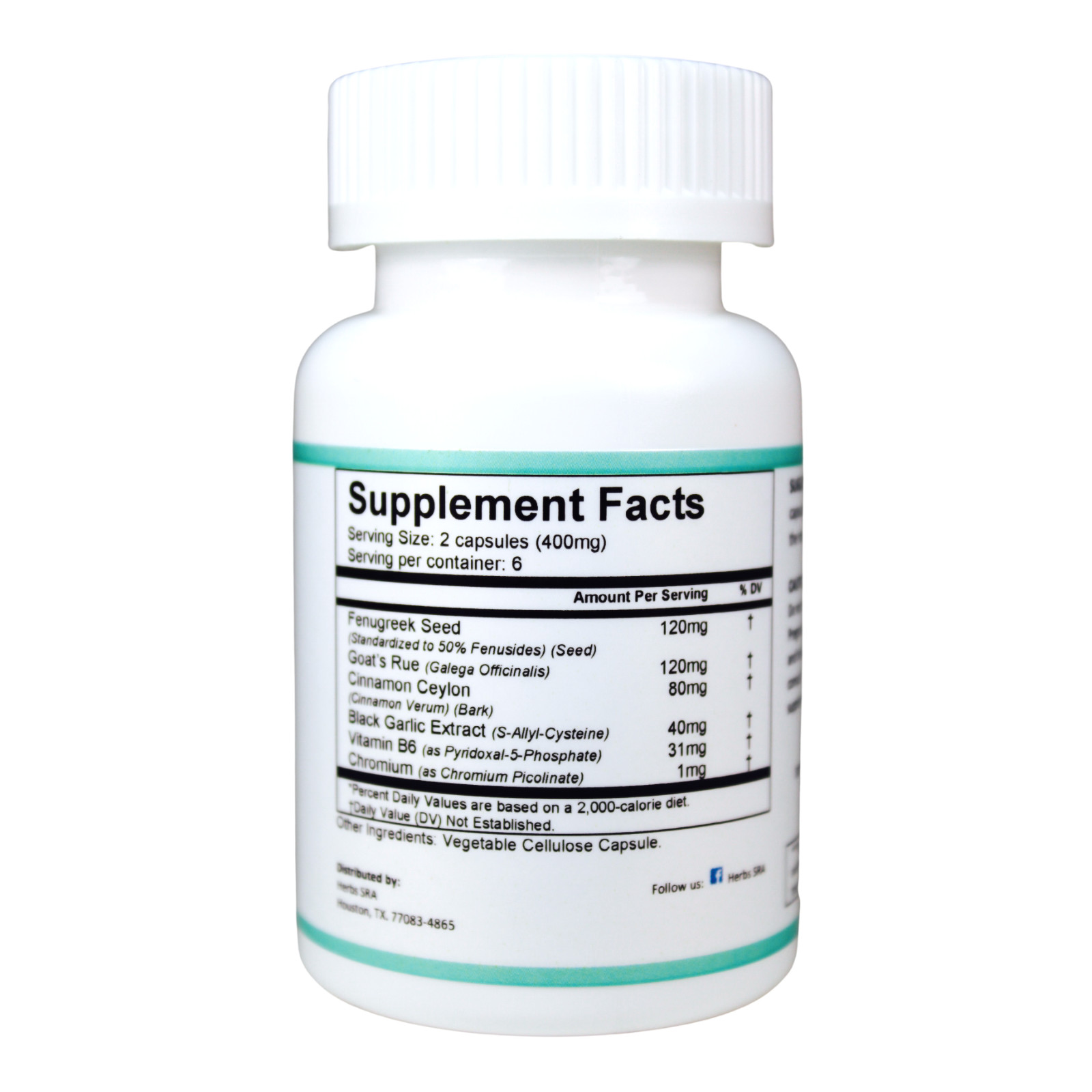CHROMIUM PICOLINATE,120 Capsules, Blood Sugar Control, Cinnamon Ceylon, B6.