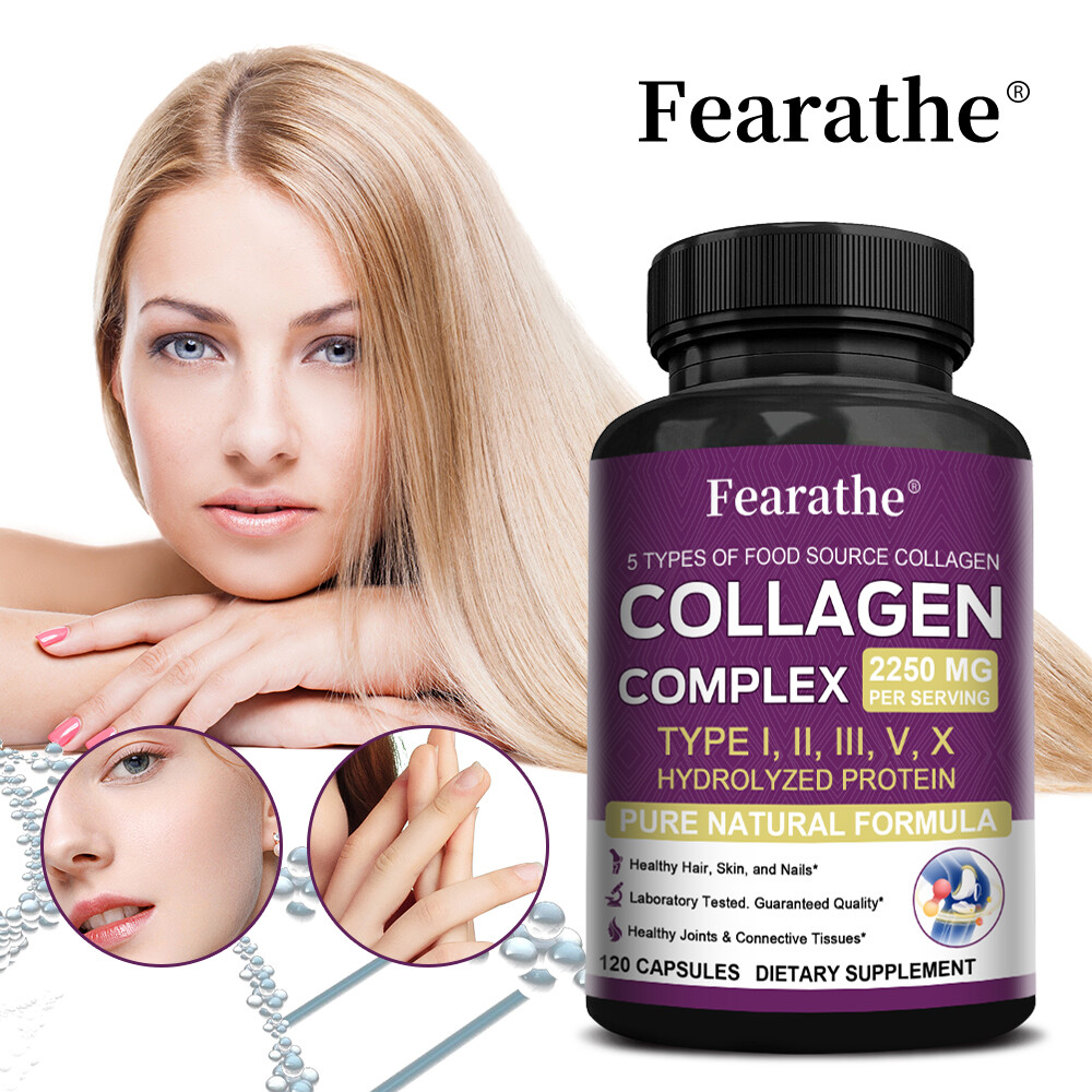 Multi Collagen 2250mg – Type I, II, III, V, X – Healthy Hair, Skin, Nails