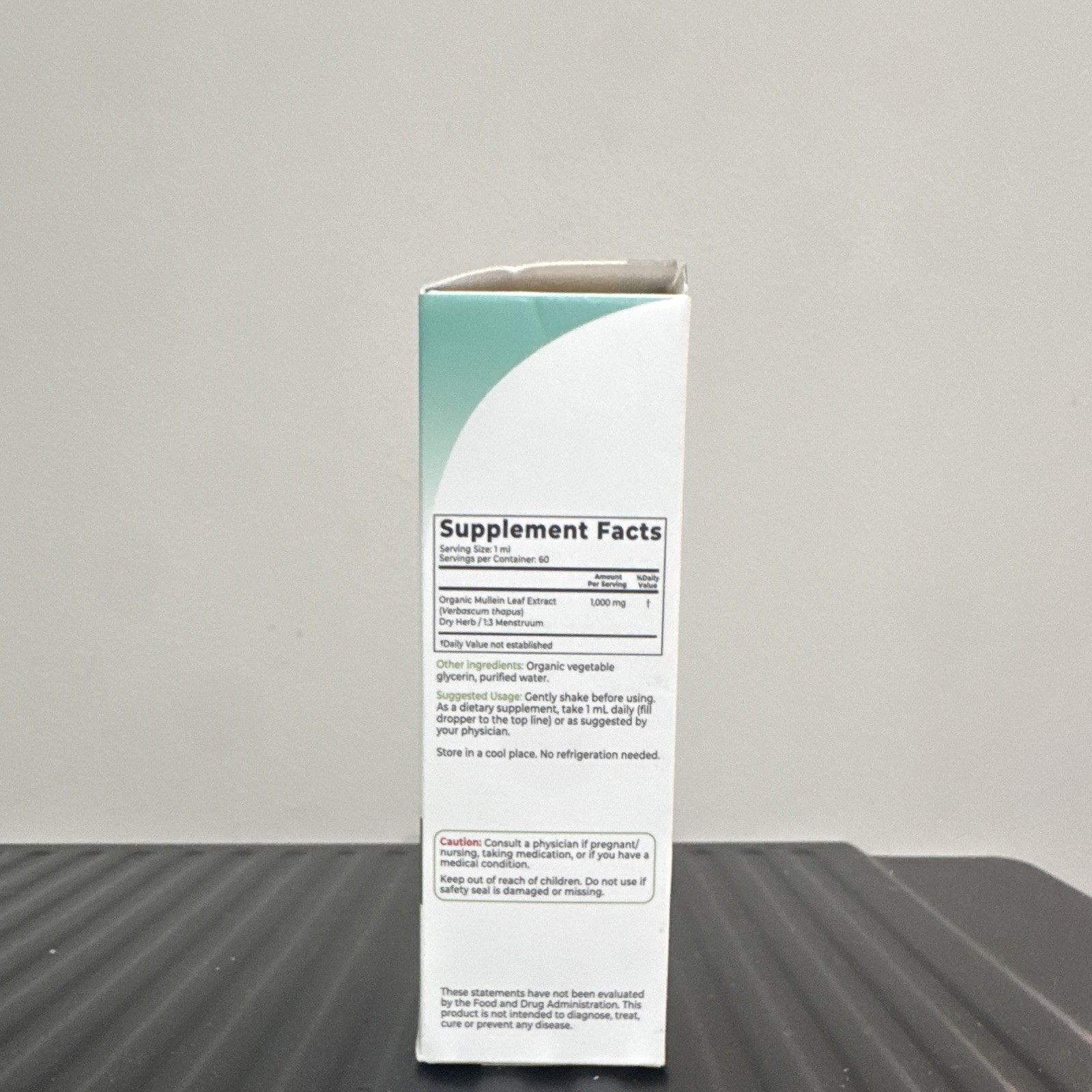 Why Not Natural Mullein Drops Unflavored Vegan USDA Organic 2 fl oz (60 mL)
