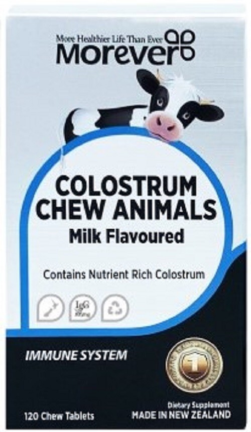 Morever NEW ZEALAND Colostrum Chew Milk Flavoured 120 tablets