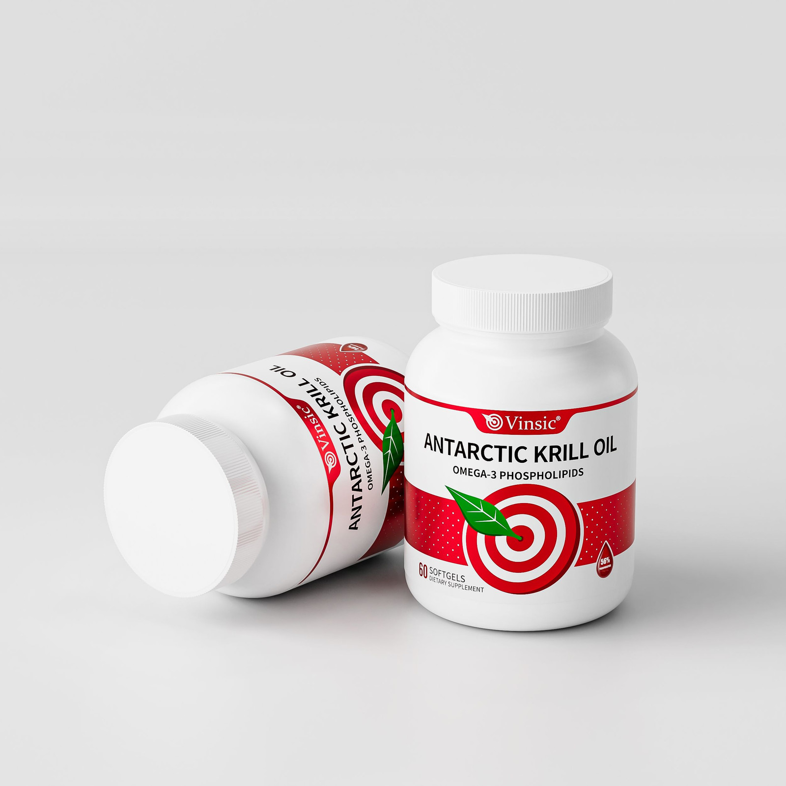 Vinsic Antarctic Krill Oil Astaxanthin EPA DHA Omega-3 Capsules New Zealand