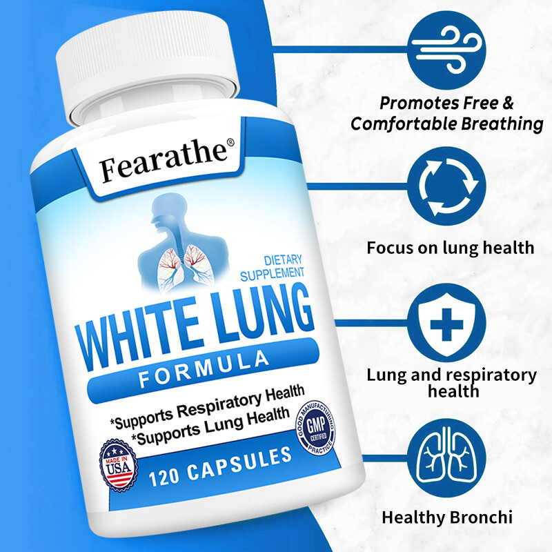 Lung Support Capsules – Free Breathing,Clear Airways,Lung Detox Supplements