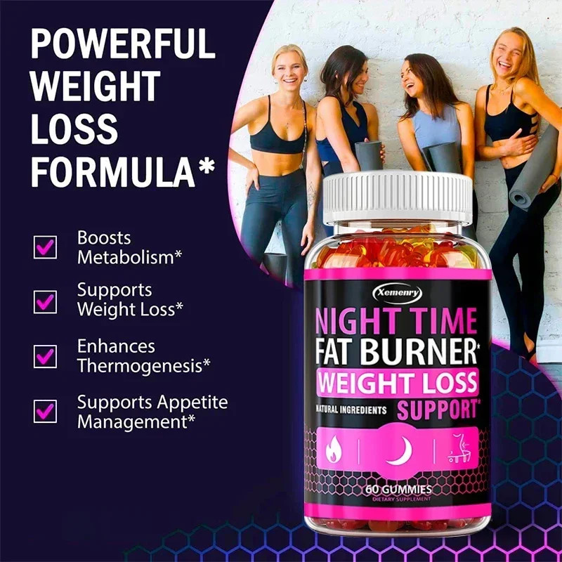 Nighttime Metabolism Gummies – Appetite Suppressant & Fat Burner