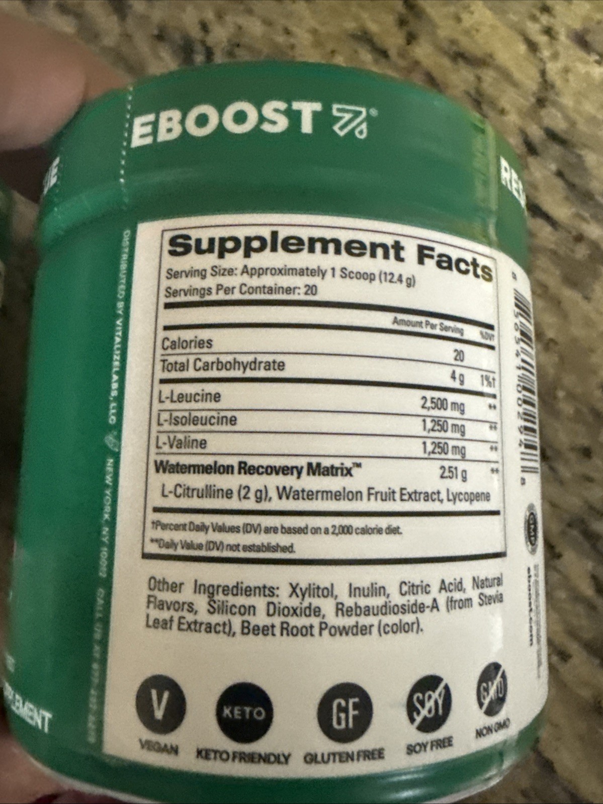 Eboost Rescue BCAA Recovery Matrix Watermelon – Energy Support ((2 Jars))