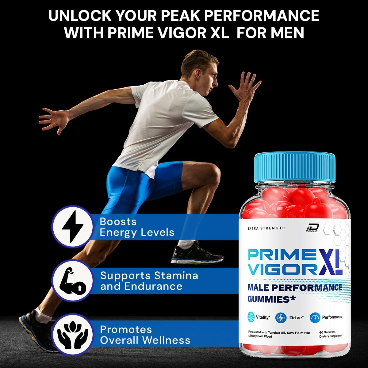 (2 Pack) Prime Vigor XL Gummies for Men – PrimeVigor XL Male Gummies All-Natural
