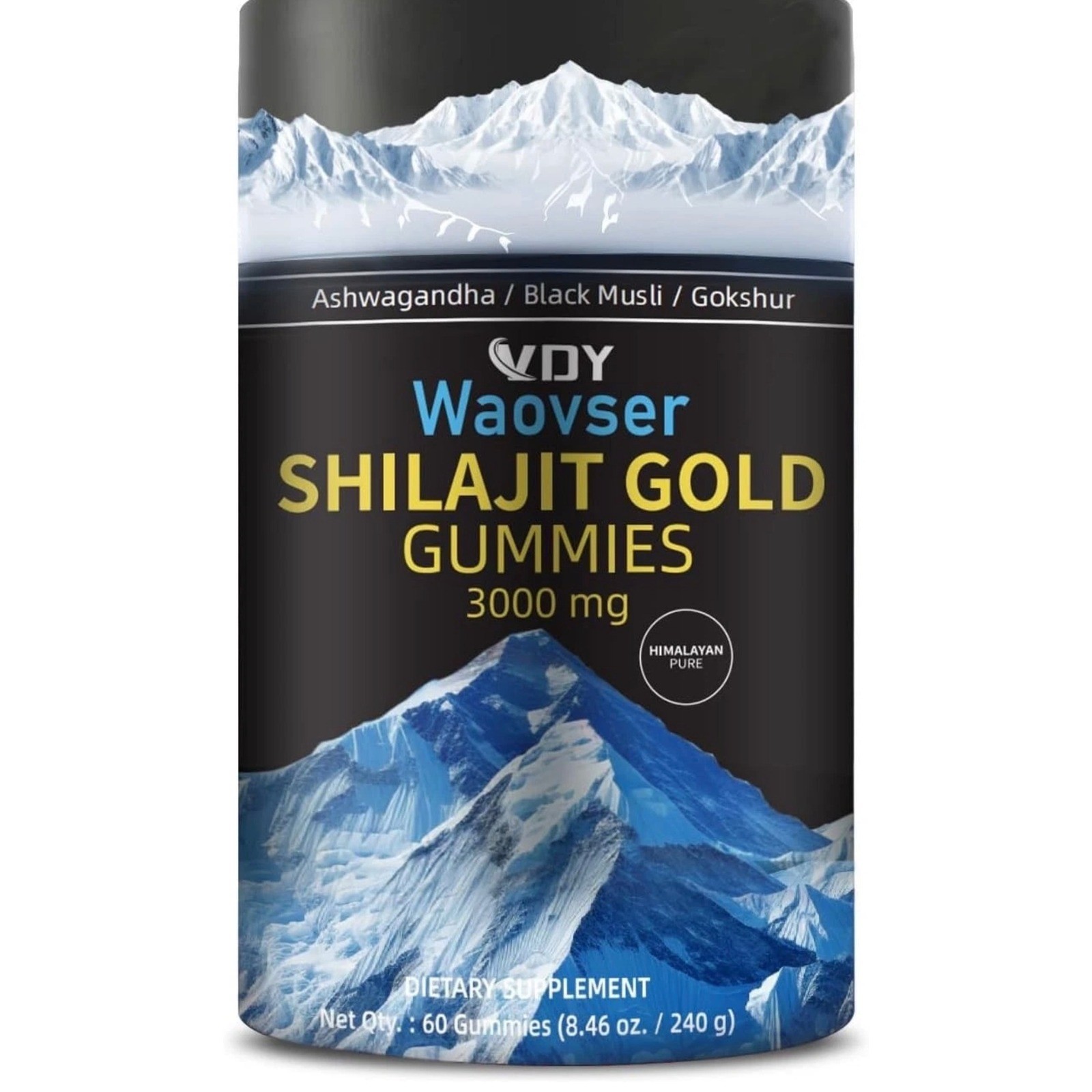 60 Gummies Himalayan Shilajit GOLD Gummies Organic Potent 3000mg F Acid