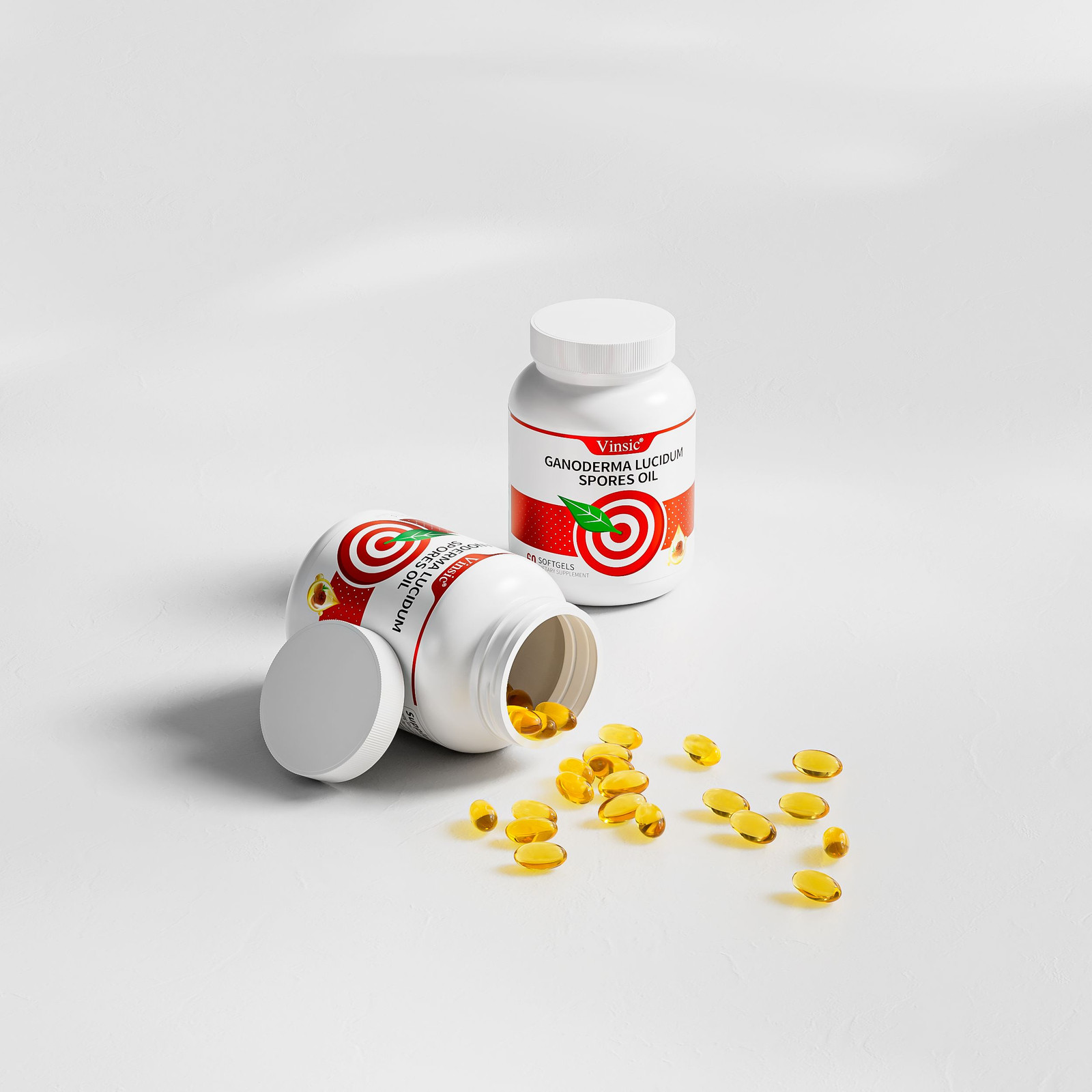 Organic Reishi Spore Oil with High Triterpene Content (≥28%)- Vinsic 60 Softgels