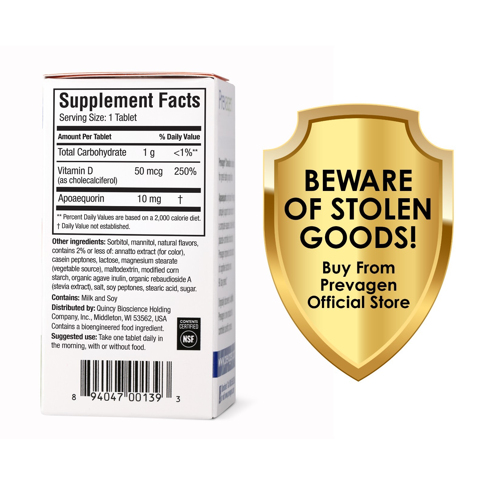 Prevagen Regular Strength 10mg Orange Chewables – 30 Count