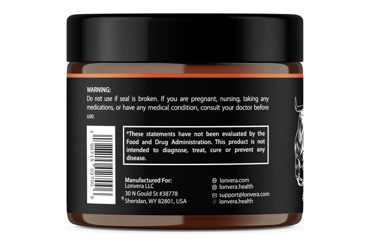 3 Pack Lonvera Vital Bull Male Performance Beef Organ Grass Fed For Men