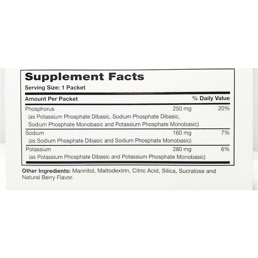 Rugby Sodium Potassium Phosphorus 100 Packets (Compare to Phosnak) -Exp 12-2023