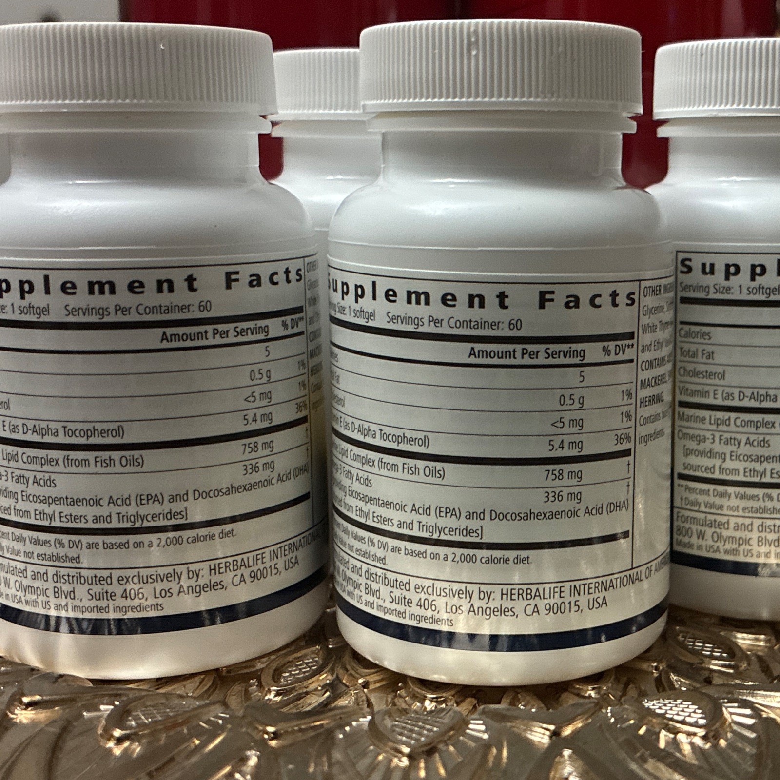 Herbalife Herbalifeline Omega-3 EPA DHA Heart Health Supplement 60 Softgels