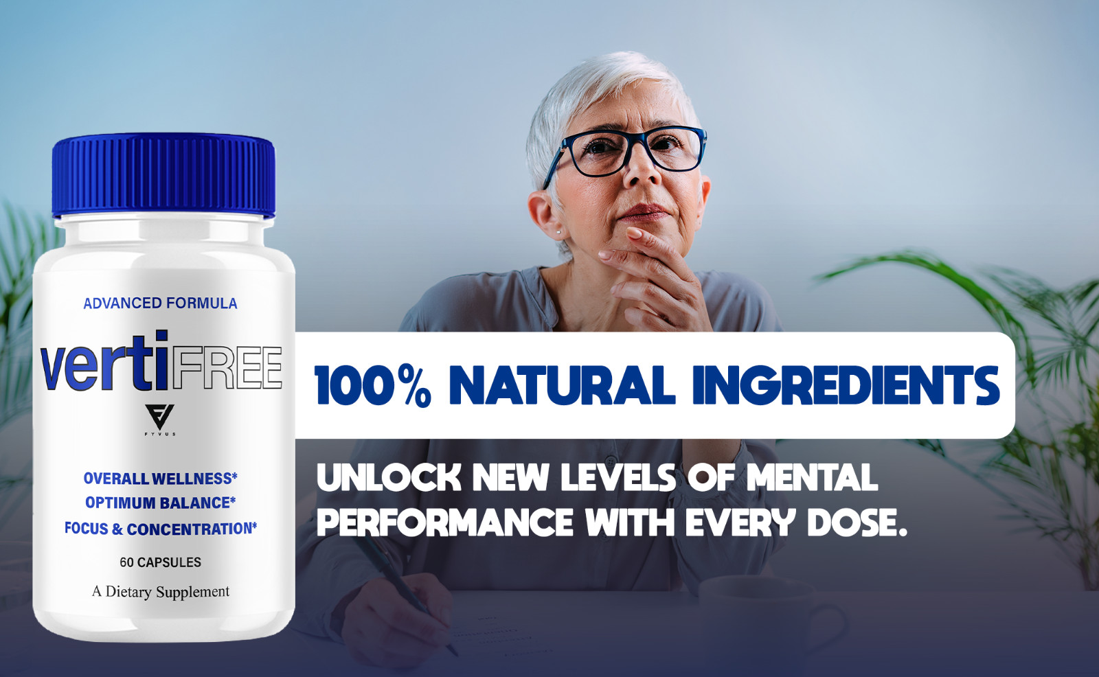 Vertifree Advanced Nootropic Capsules, Vertifree Max (60 Capsules)