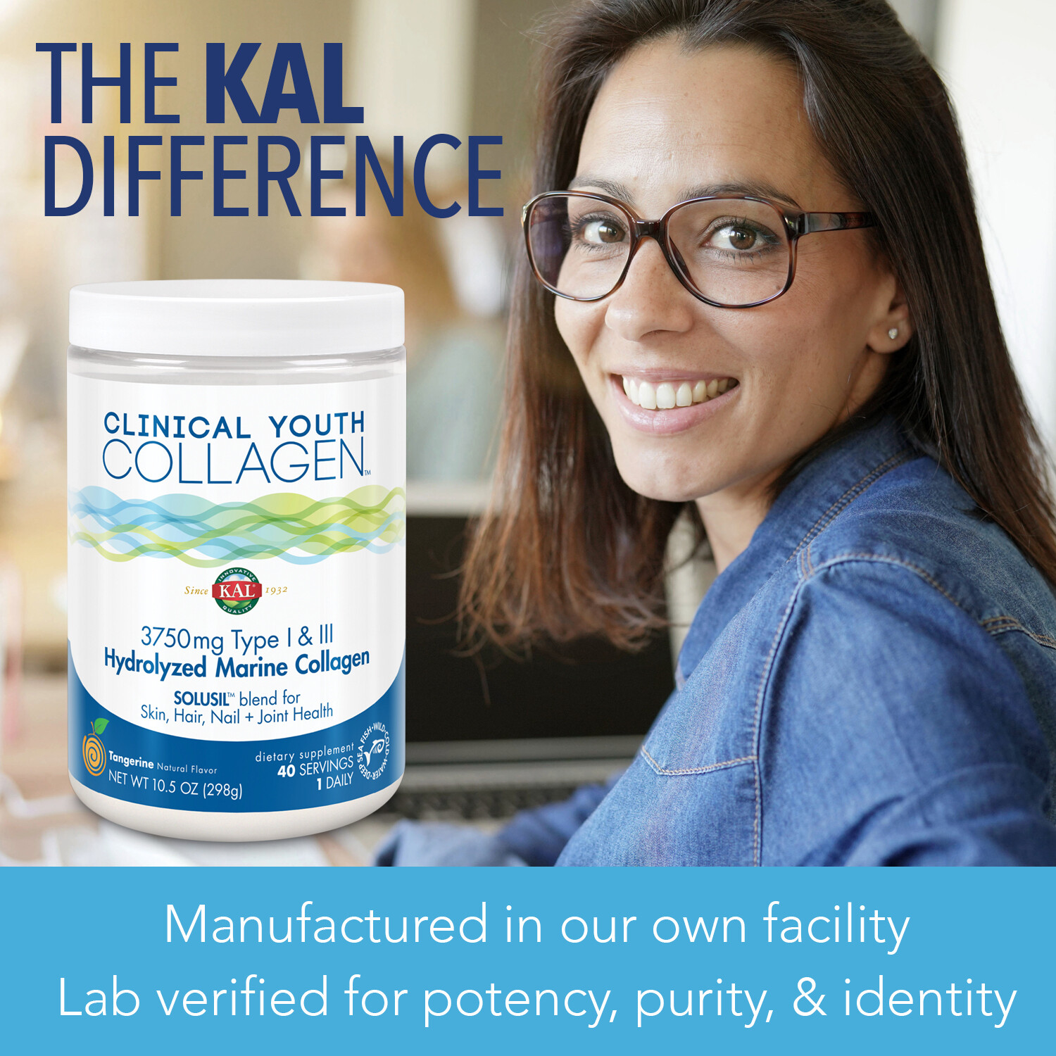 KAL Clinical Youth Collagen Type I & III 5g | 10.5oz