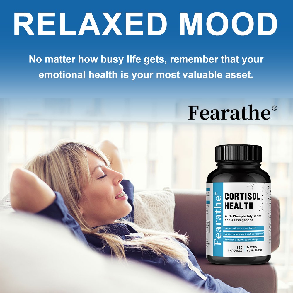 Cortisol Health Supplements Manage Stress Immunity Mental Clarity 30-120 Pills