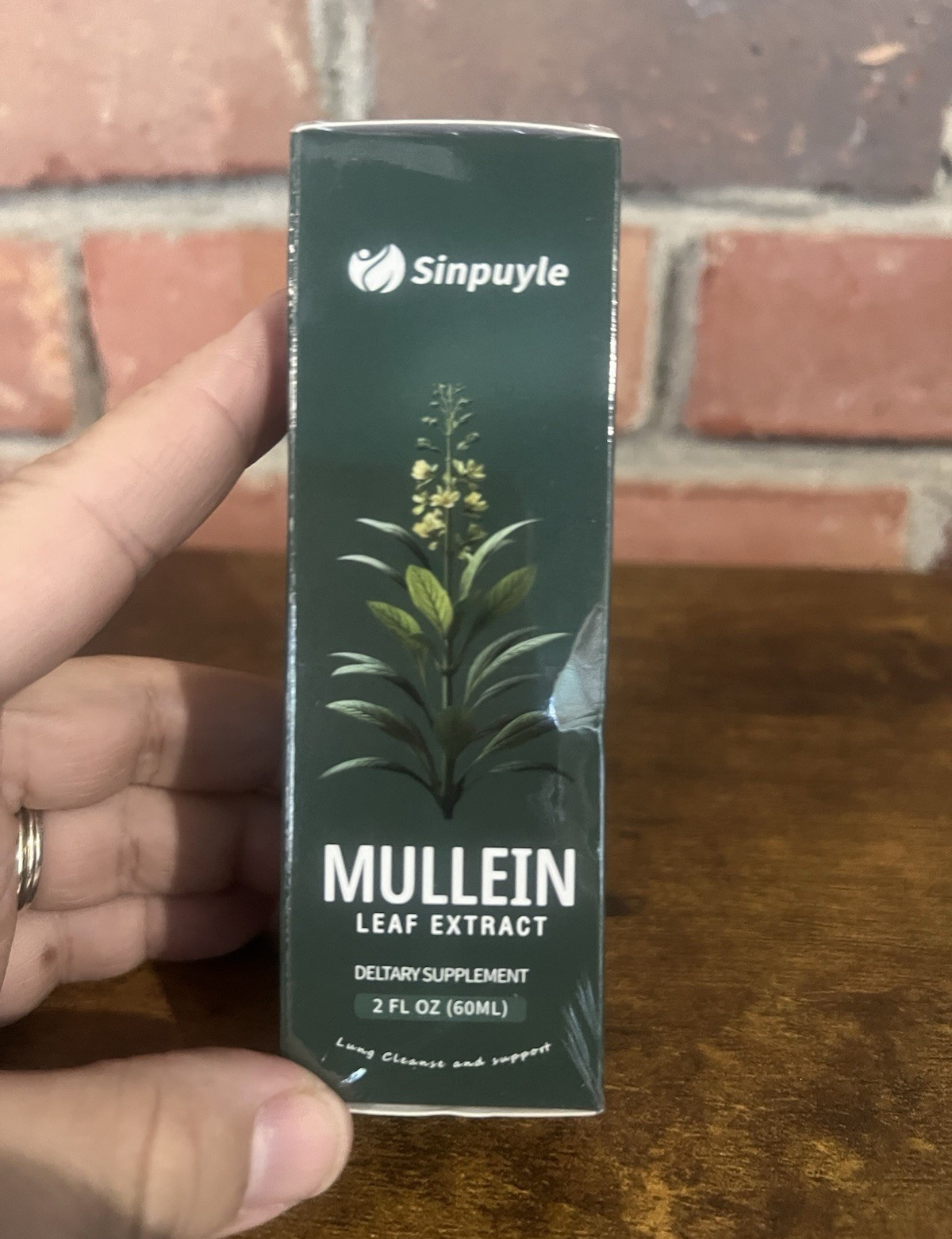 Sinpuyle Mullein Leaf Liquid Extract with Chlorophyll Detox & Immune 2 fl oz