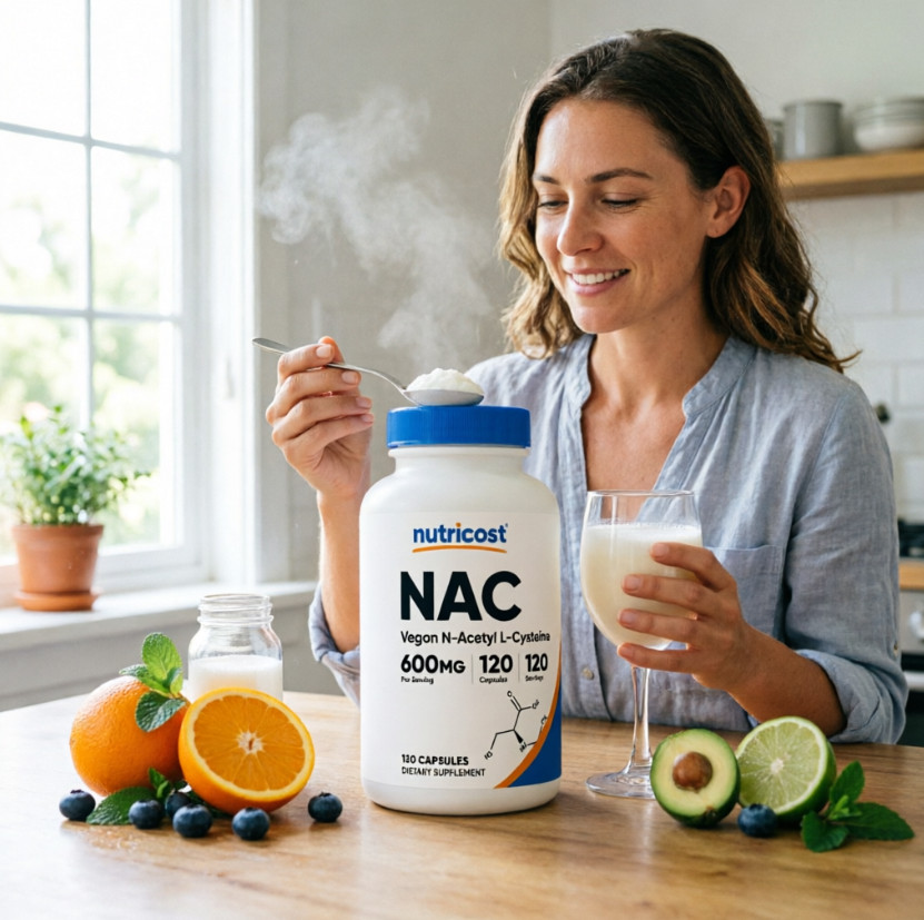 3-Pack Nutricost NAC 600mg N-Acetyl L-Cysteine 360 Vegan Caps Total