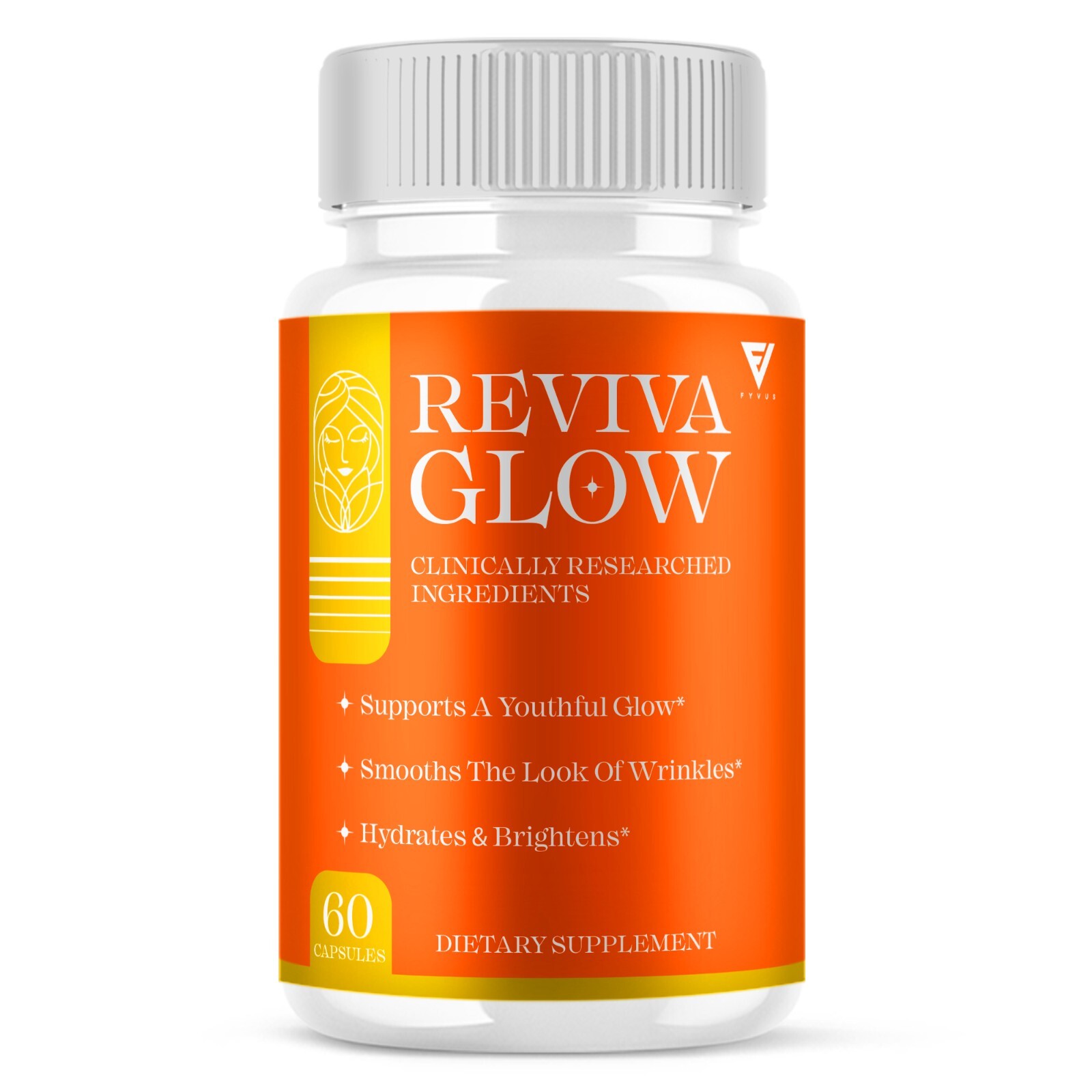 Reviva Glow Capsules, Reviva Glow Skincare Supplement (60 Capsules)
