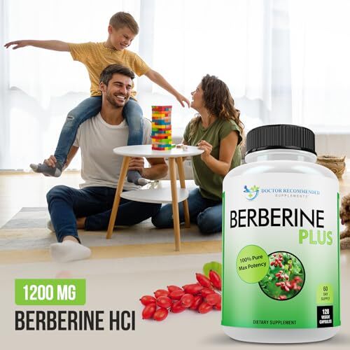 DOCTOR RECOMMENDED SUPPLEMENTS Berberine Plus 1200mg Per Assorted Sizes