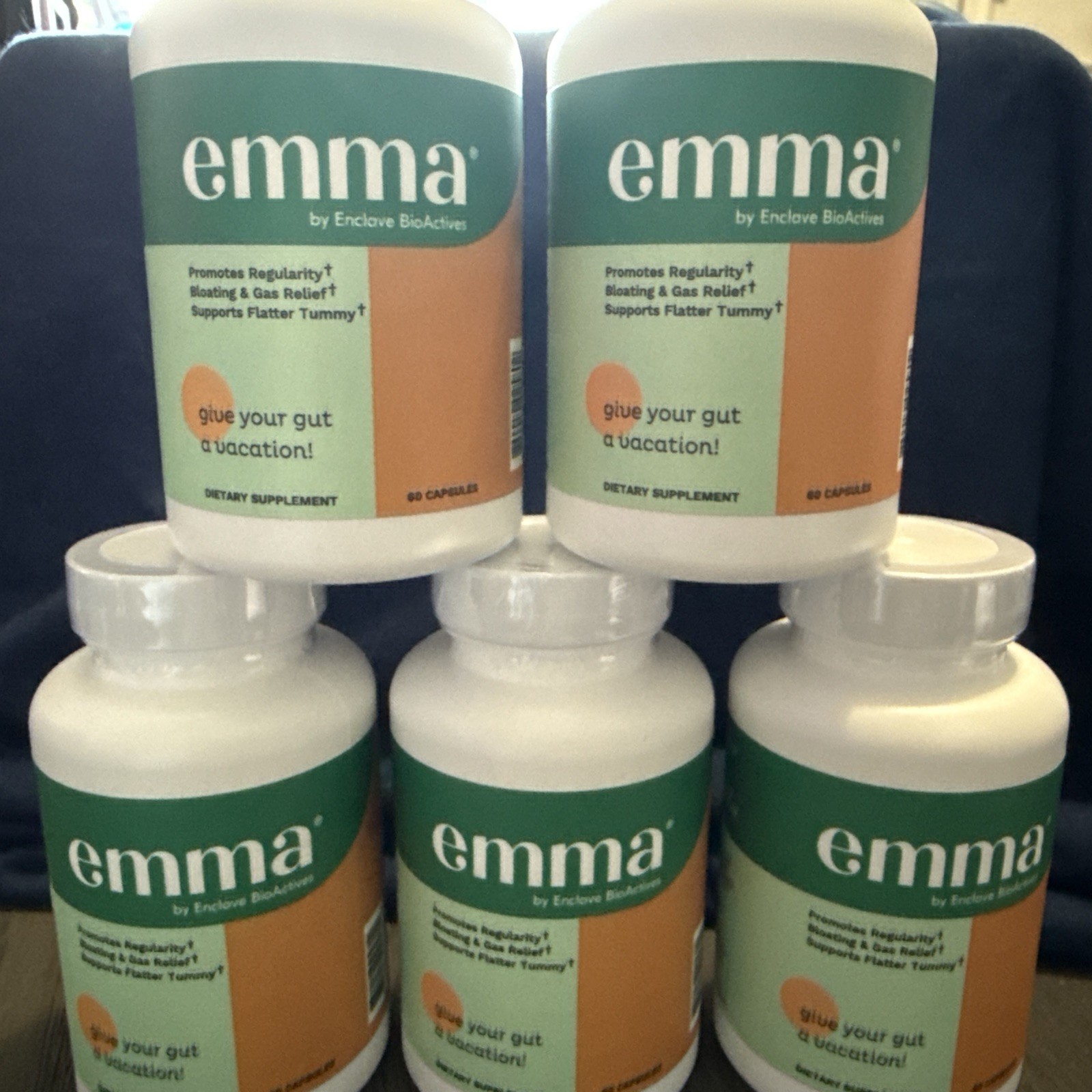 Emma Relief Supplement Konsciens Keto for Gut Bloating 60 Capsules Exp 10/2027