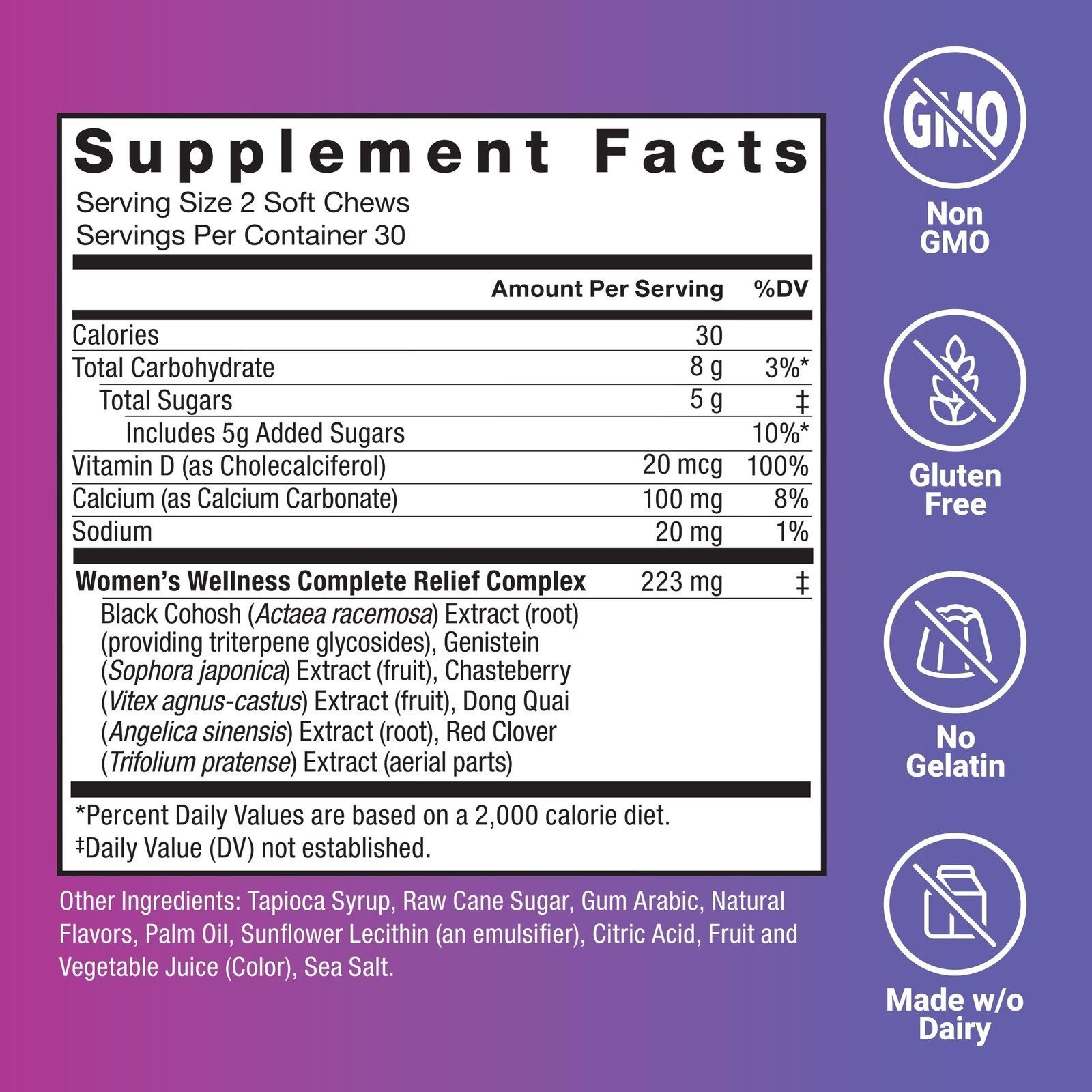 FORCE FACTOR Menopause Relief Supplement for Women with Black Cohosh for Hot…