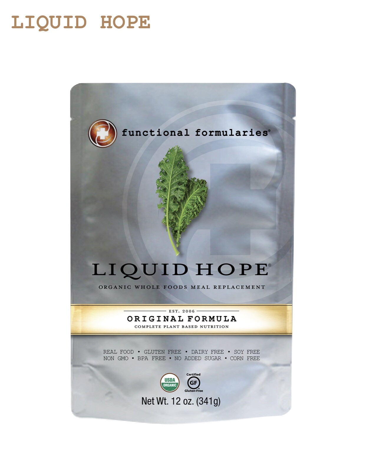 Liquid Hope Meal Replacement Original Organic Formula | Case of 24 | Exp 11/2027