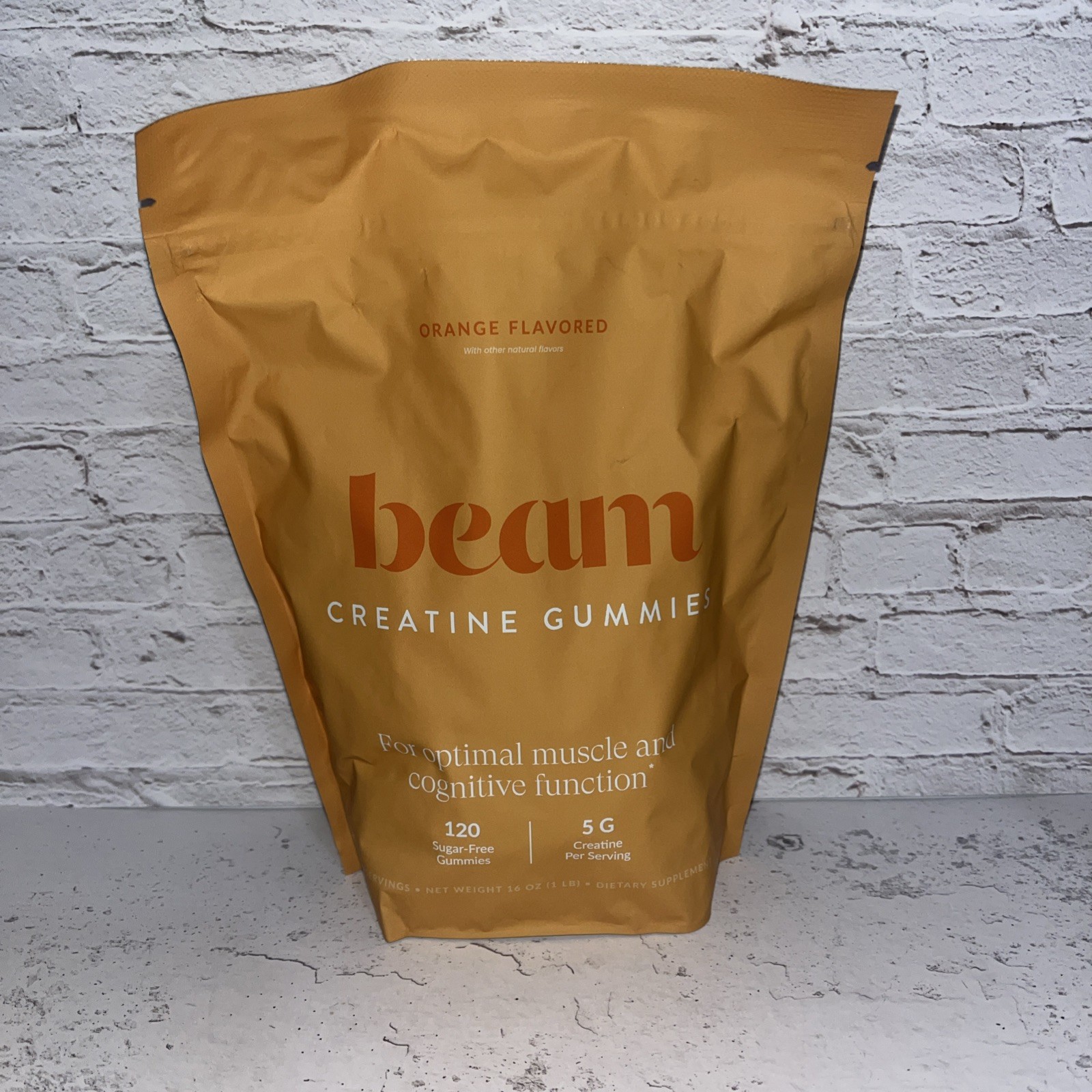 Beam creatine gummies, orange, 120 gummies expires 12/27. Free shipping
