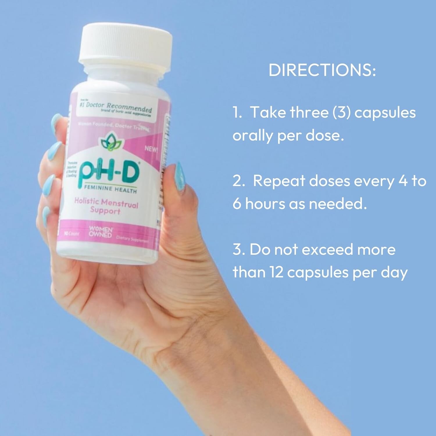 pH-D Feminine Health Holistic Menstrual Support – 90 Capsules EXP 01/26
