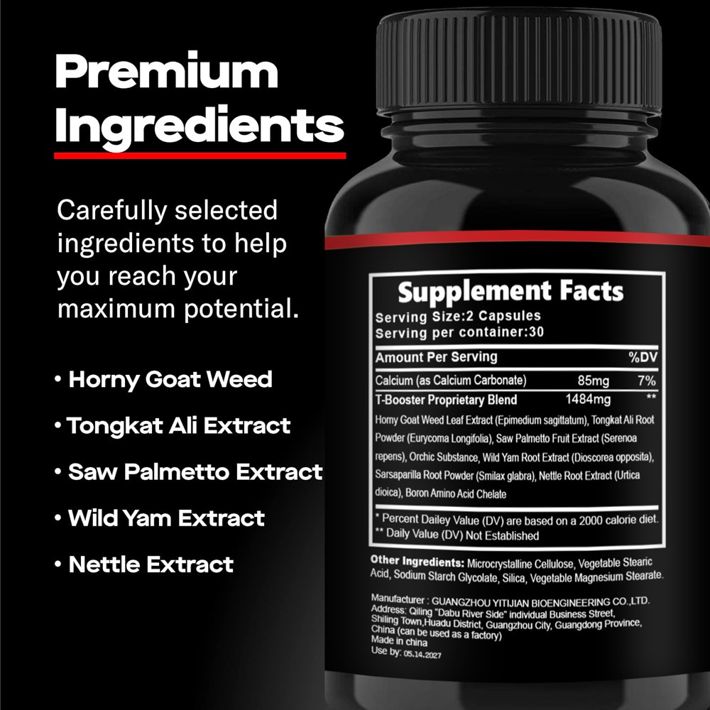 Buy 1 Get 1 Free Tribulus Terrestris – Male Enhancement Hard Energy, 60 Caplets