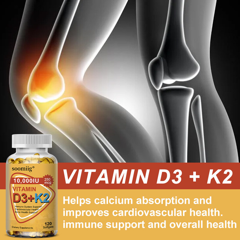 Vitamin K2 D3 Vitamin Supplement 10000IU, Boost Immunity & Heart Health