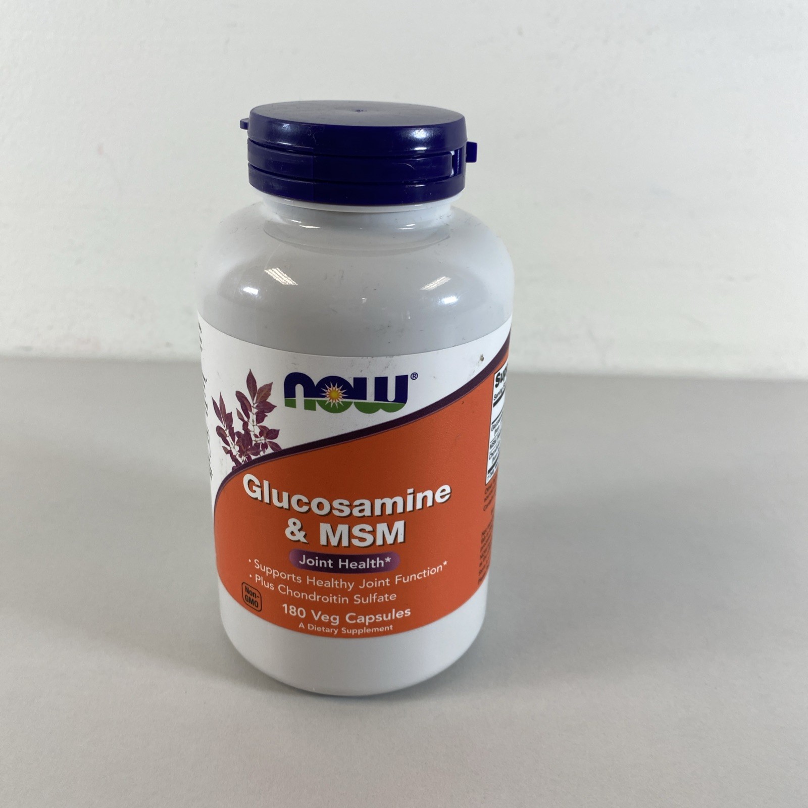 *NOW FOODS Glucosamine & MSM 180 Veg Capsules Sealed New Exp 4/2027 B68-67